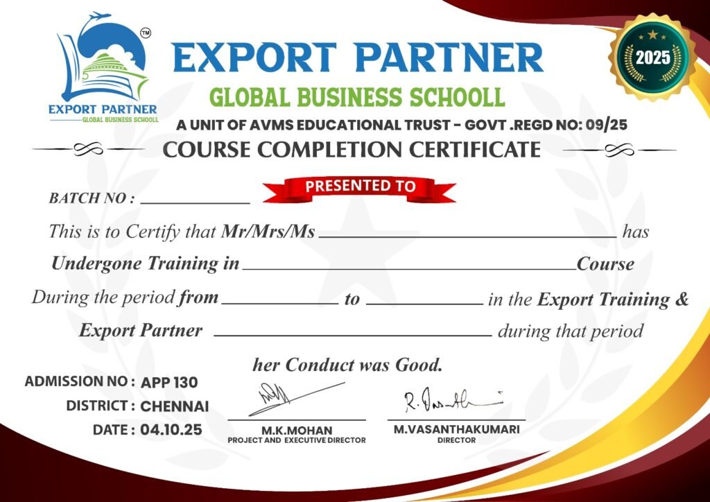 Course Completion Certificate